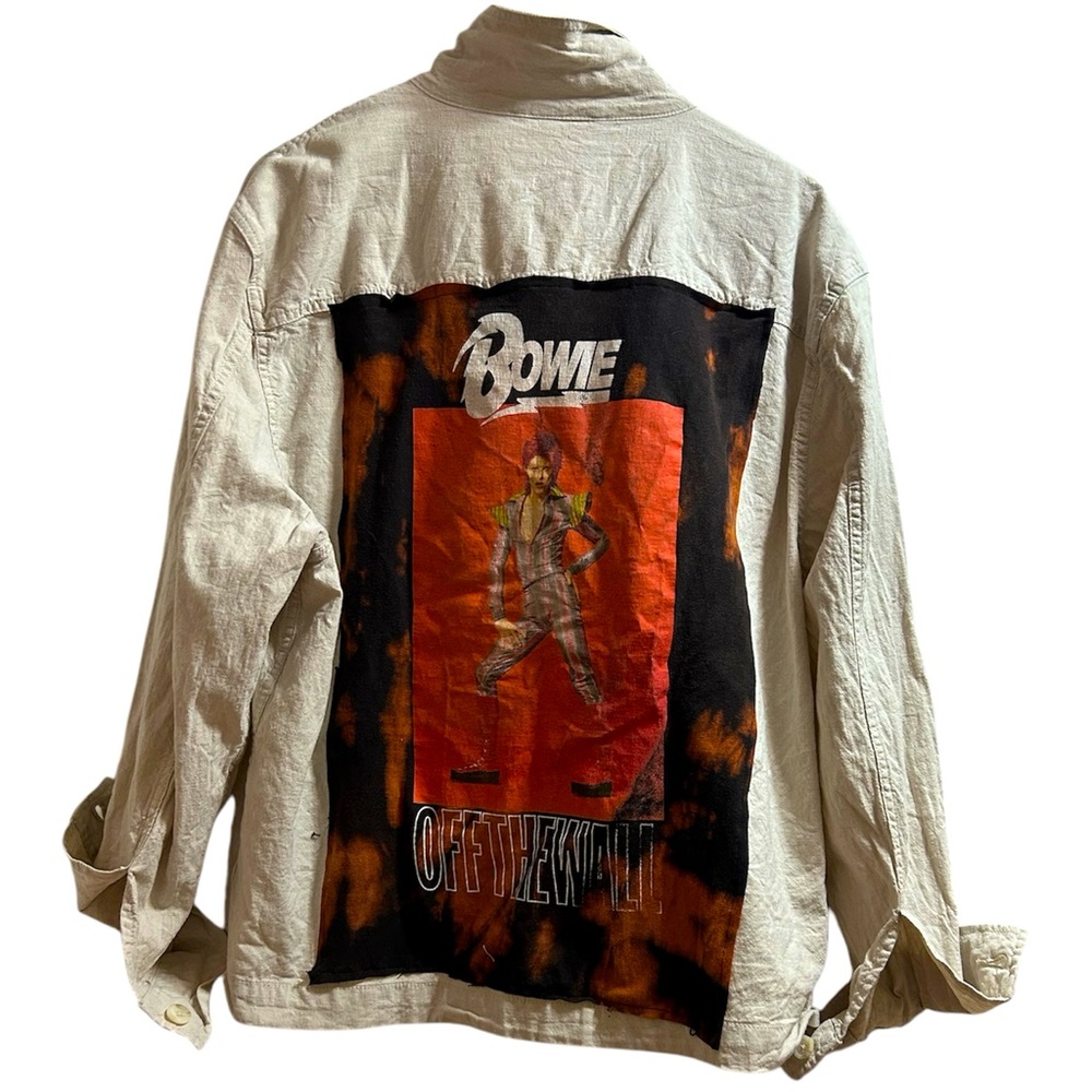 DAVID BOWIE band linen jacket custom original ONE OF A KIND